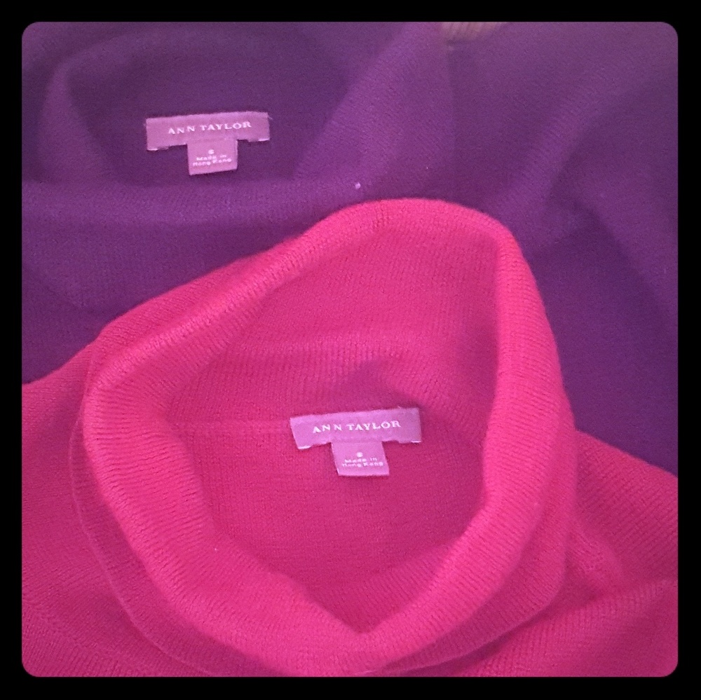 2 Ann Taylor turtleneck sweaters.Price is for both